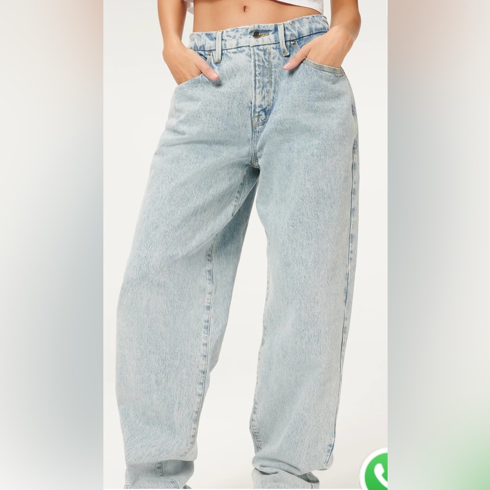 Good American Light Blue Women Jeans